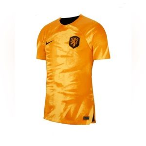 New Nike Netherlands 22/23 Home Jersey Authentic,Size Small,Color Orange.